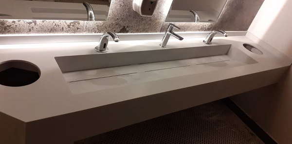 Cevizli Corian Wc Tezgahı